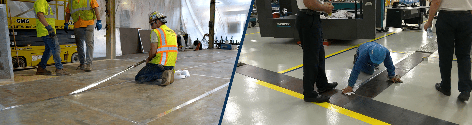 Air Caster Flooring Preparation